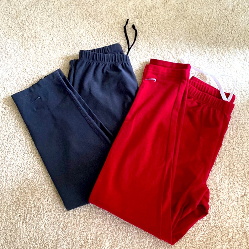 Two pair Nike athletic crop leggings, XS